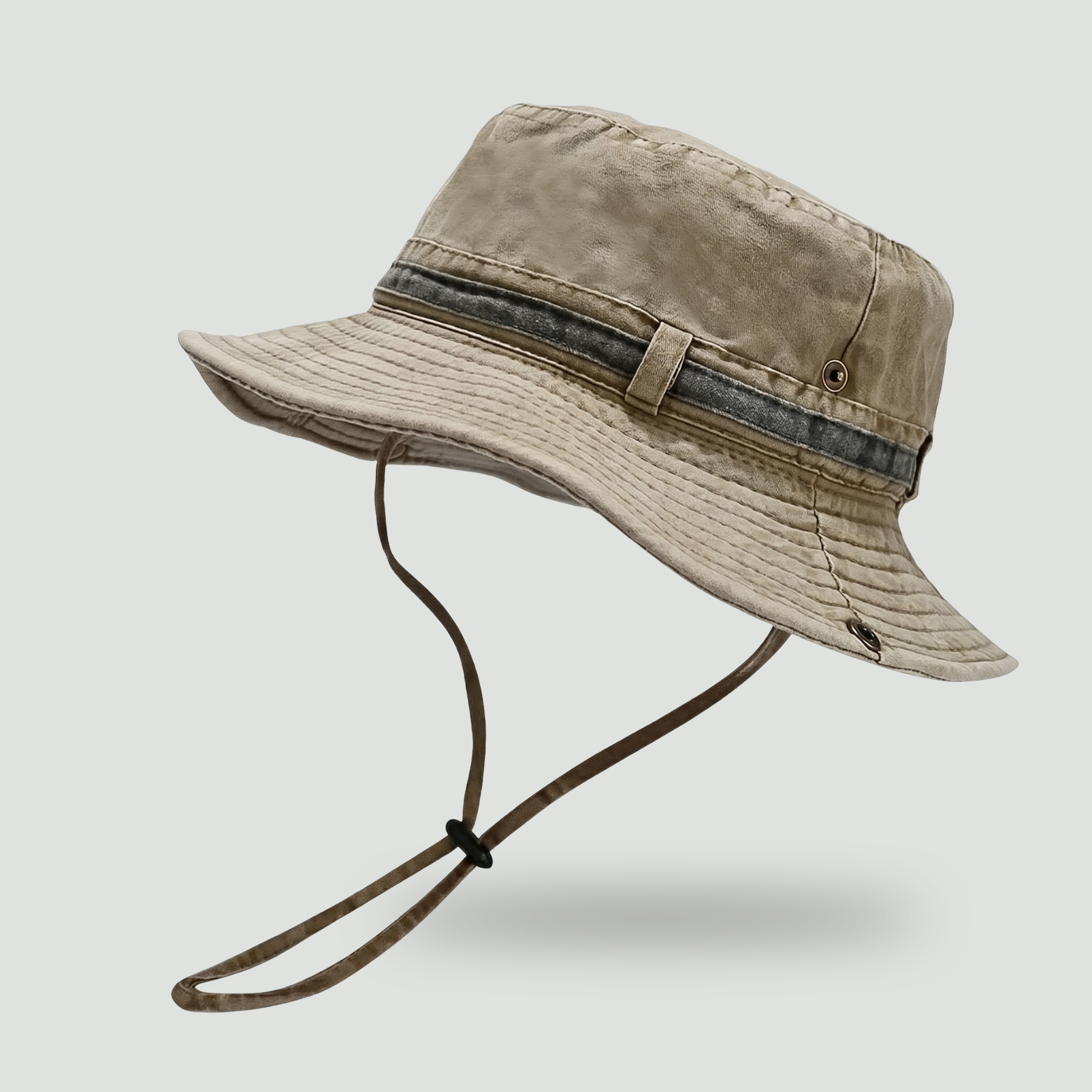 Cotton Boonie Hat – Packable Outdoor Sun Hat with Chin Strap