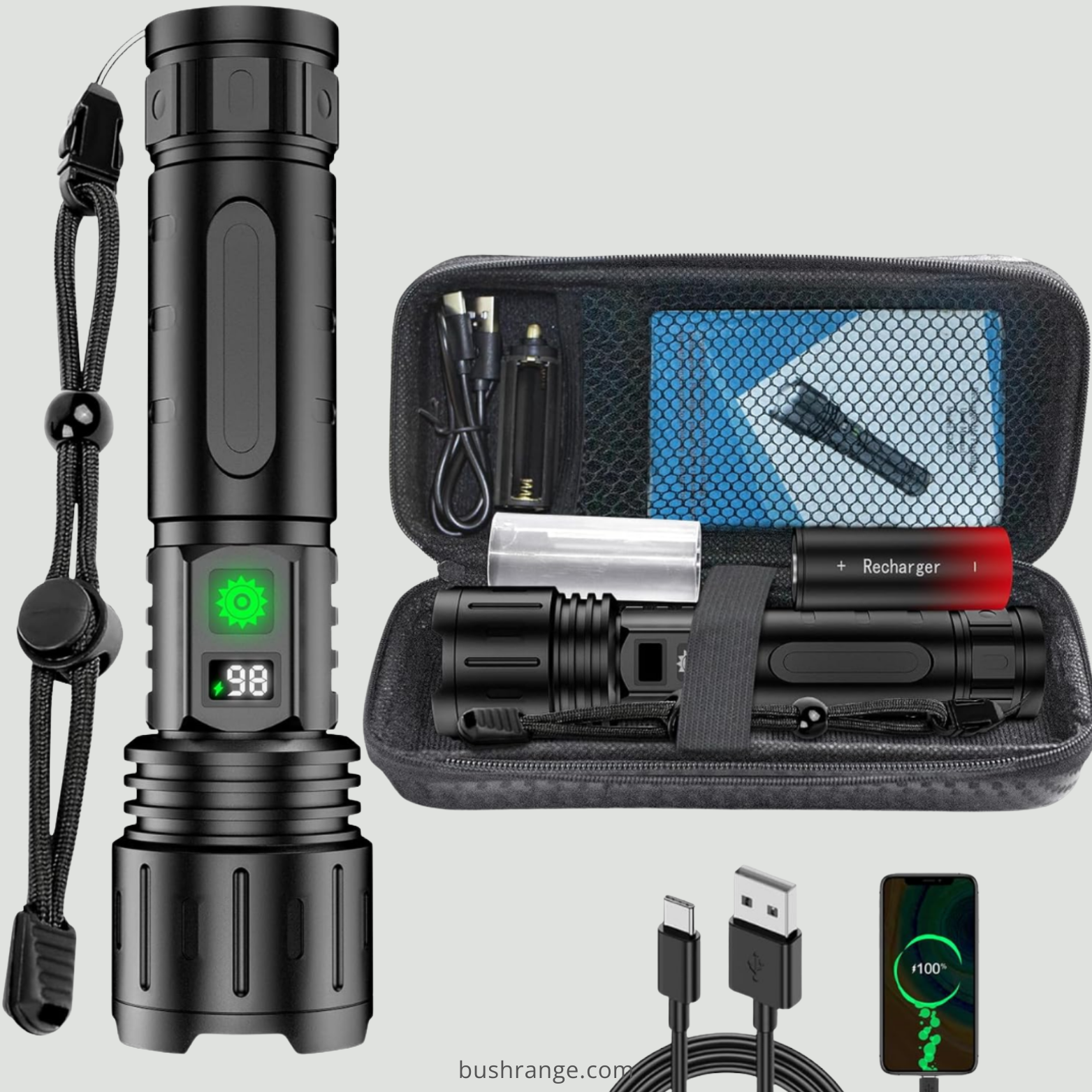 Ultra-Bright LED Torch - Up to 10,000 Lumens