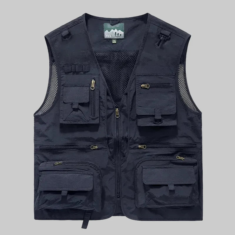 Men’s Multi-Pocket Outdoor Vest – Quick-Dry Mesh for Active Use – view 15