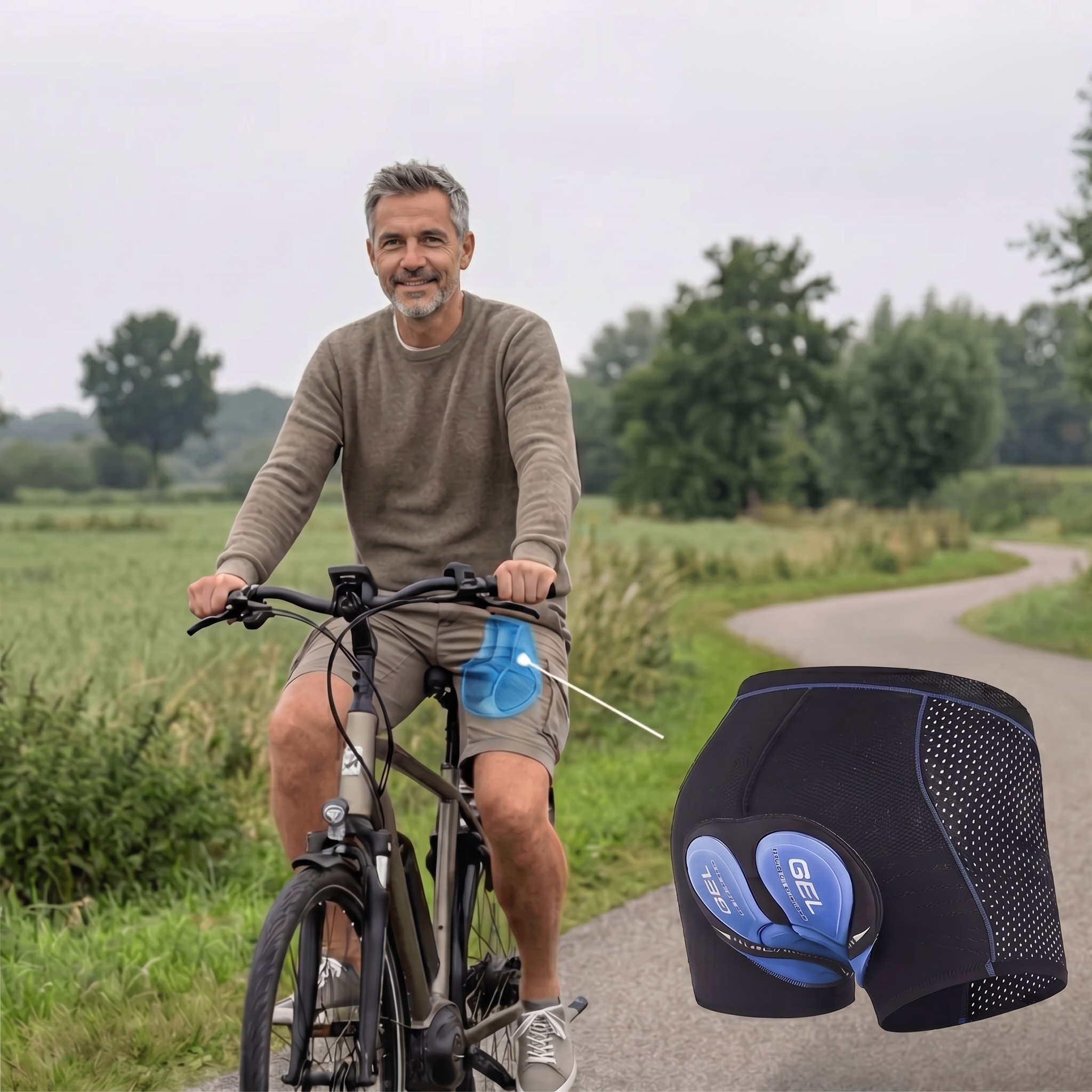 Padded Breathable Cycling Undershorts – Gel Support Base Layer