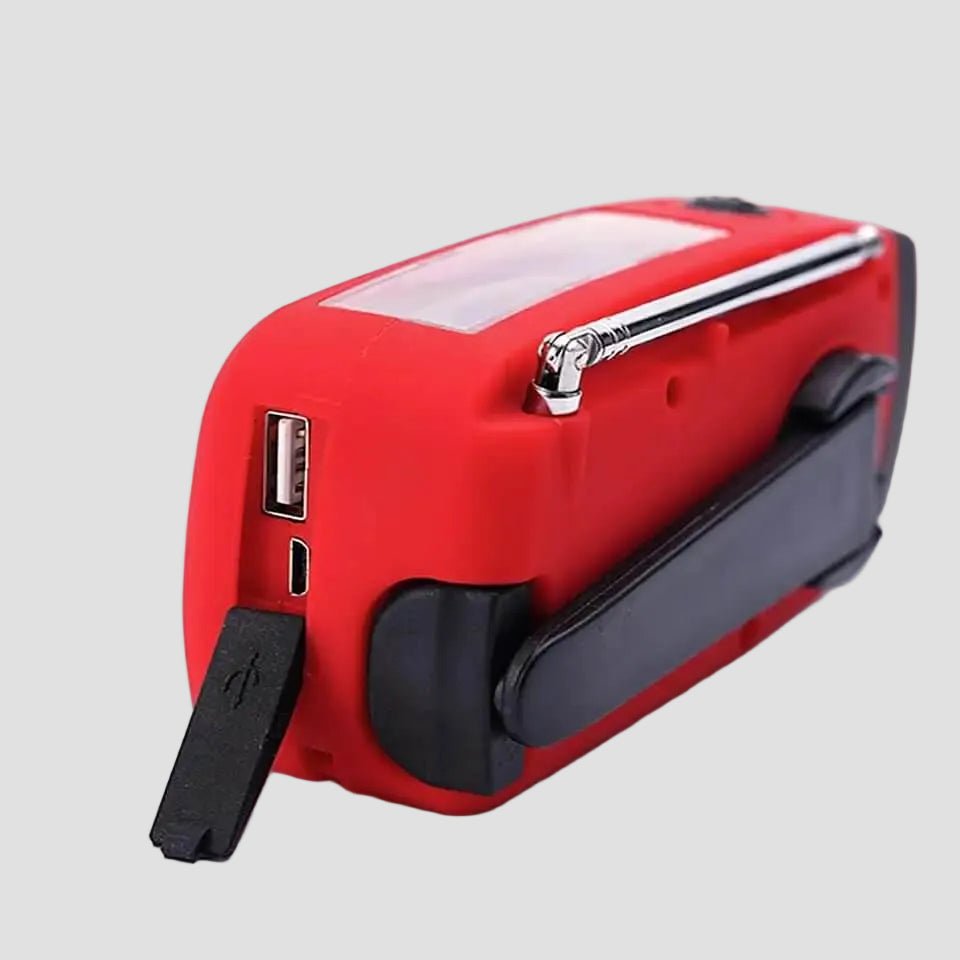 Emergency Hand Crank Radio with Solar & USB Charging – view 6