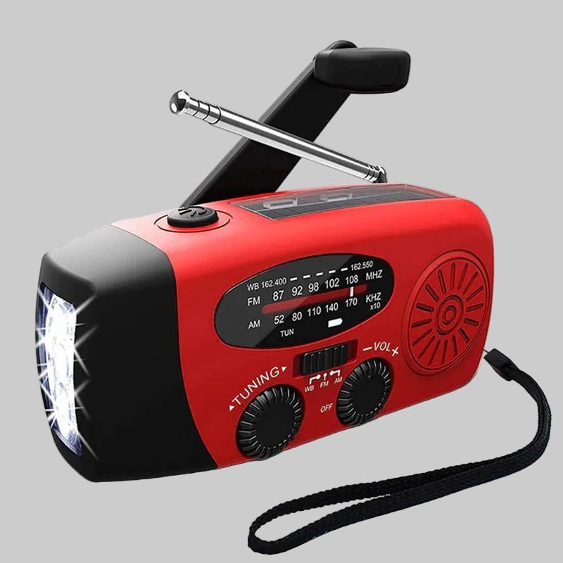 Emergency Hand Crank Radio with Solar & USB Charging
