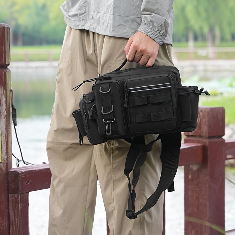 Heavy-Duty Fishing Backpack with Rod Holder – Multi-Compartment Outdoor Gear Pack – view 10