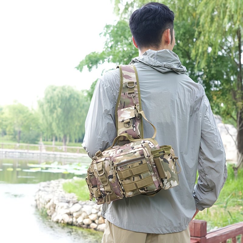 Heavy-Duty Fishing Backpack with Rod Holder – Multi-Compartment Outdoor Gear Pack – view 11