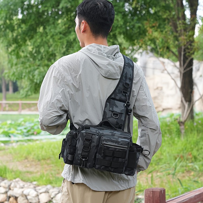 Heavy-Duty Fishing Backpack with Rod Holder – Multi-Compartment Outdoor Gear Pack – view 13
