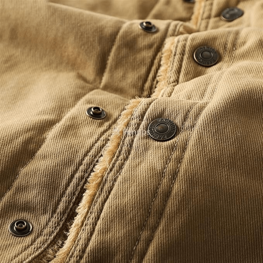 Men’s Insulated Outdoor Jacket – Lined Cargo Design – view 7