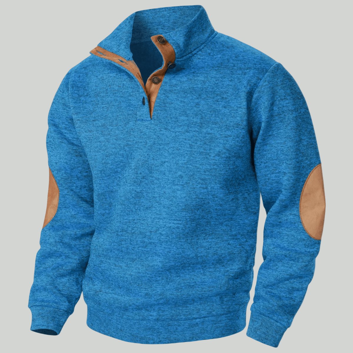 Men’s Knitted Outdoor Sweater – Stand Collar for Cold Weather Use – view 7