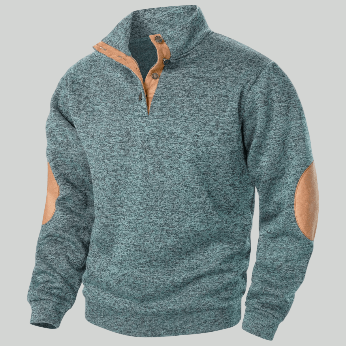 Men’s Knitted Outdoor Sweater – Stand Collar for Cold Weather Use – view 15