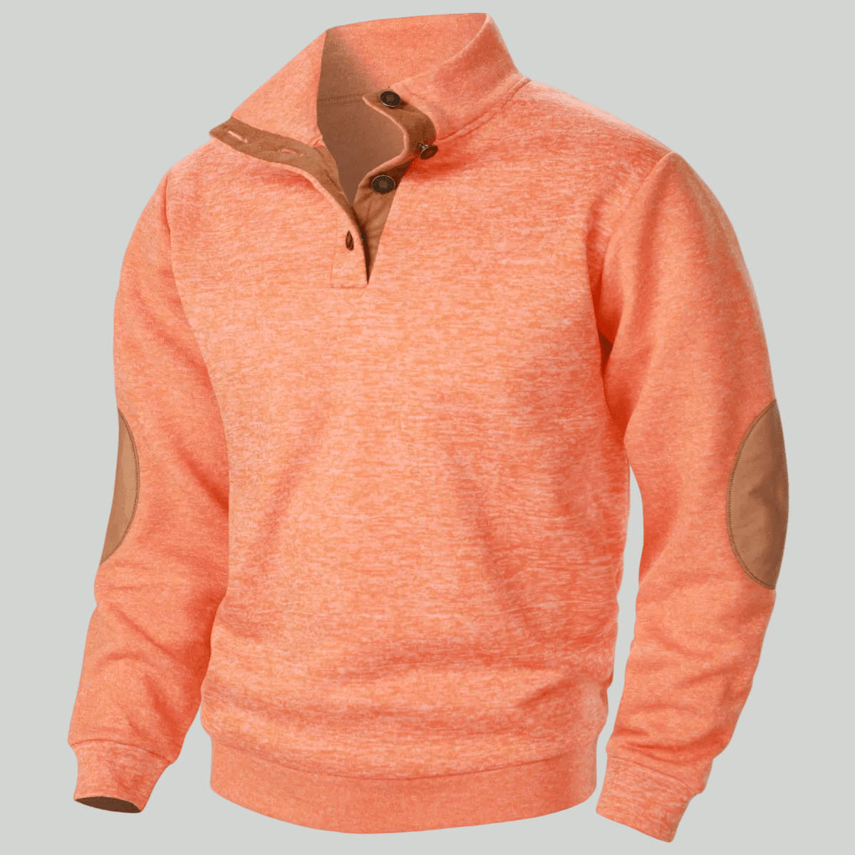 Men’s Knitted Outdoor Sweater – Stand Collar for Cold Weather Use – view 10