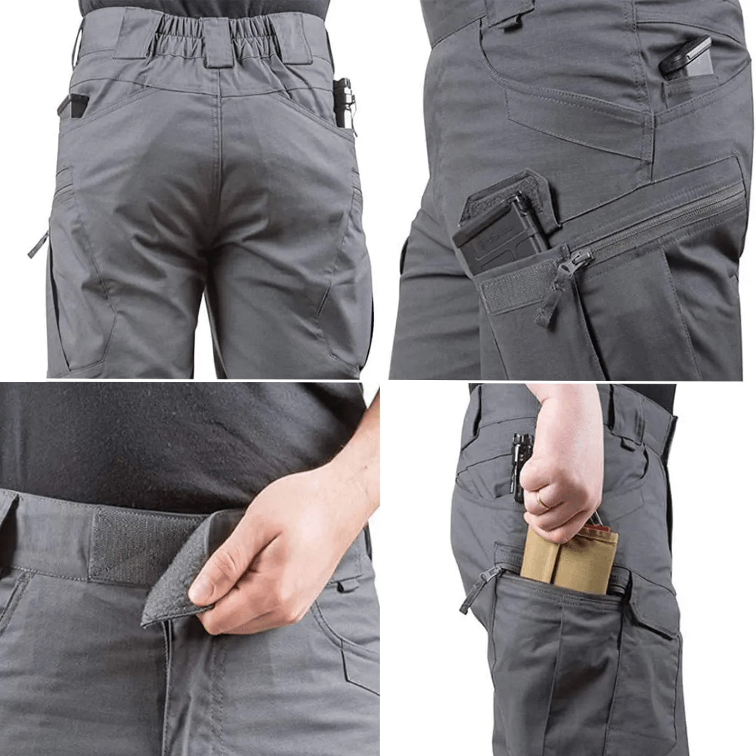 Men’s Outdoor Cargo Shorts – Elastic Waist Design with 6 Pockets – view 14