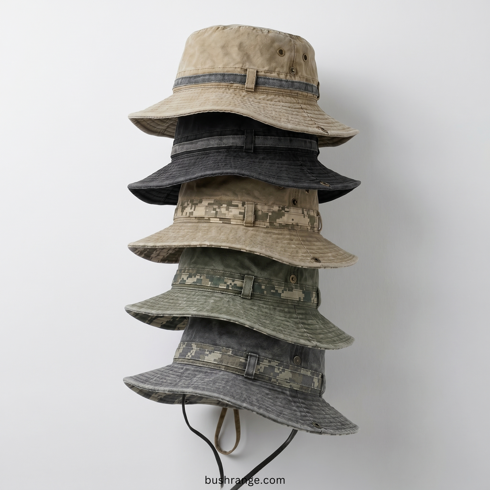 Cotton Boonie Hat – Packable Outdoor Sun Hat with Chin Strap
