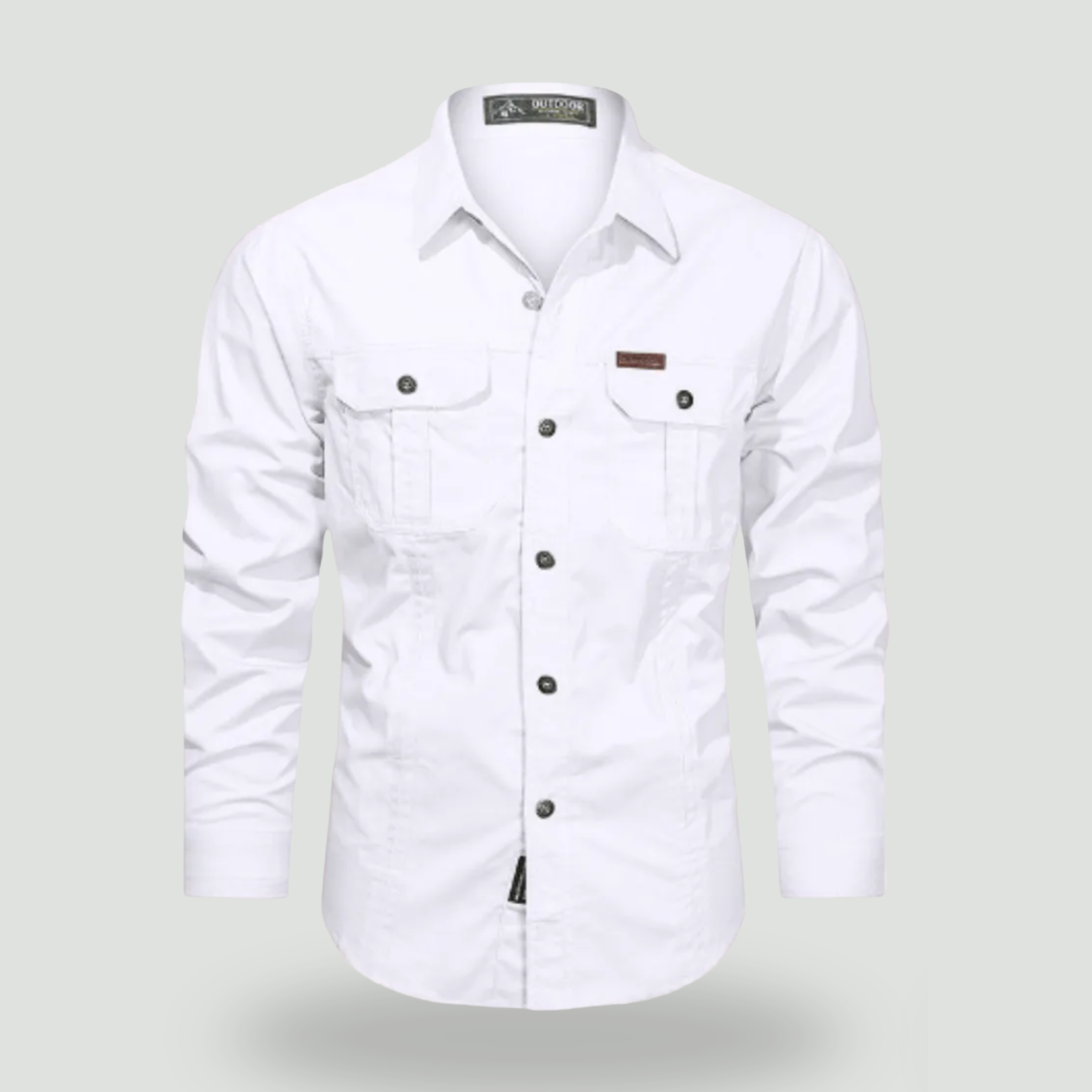 Lightweight Long-Sleeve Outdoor Shirt – Durable Cotton-Blend for Active Use