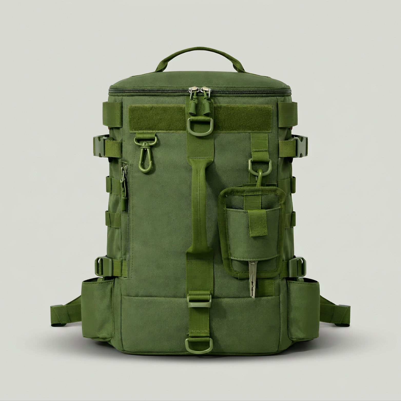 Fishing Backpack with Built In Rod Holders and MOLLE System for Tackle Storage