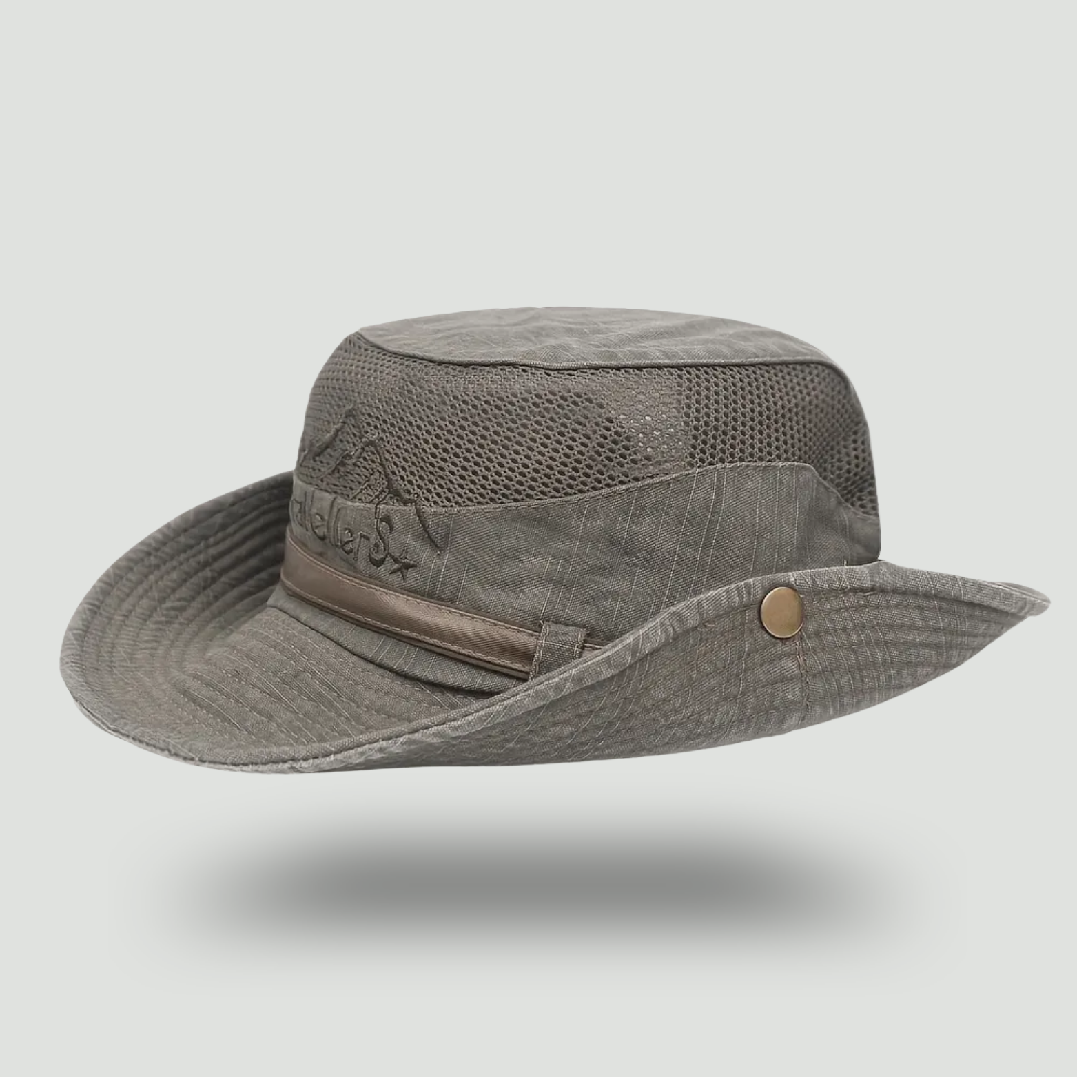 Lightweight Panama-Style Sun Hat – Breathable Mesh for Outdoor Use