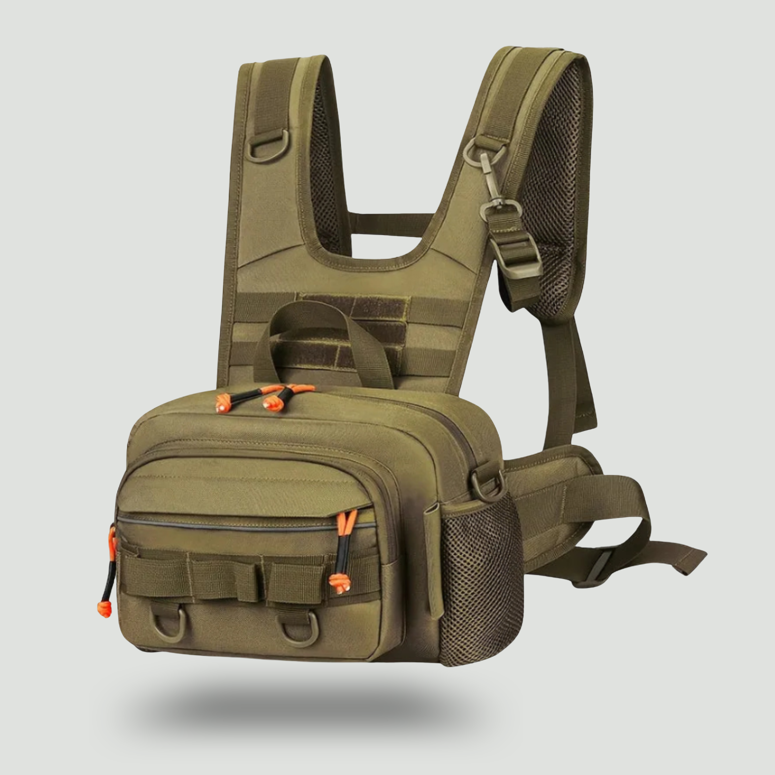 Men’s Outdoor Chest Pack – Hands-Free Zipper Storage for Active Use