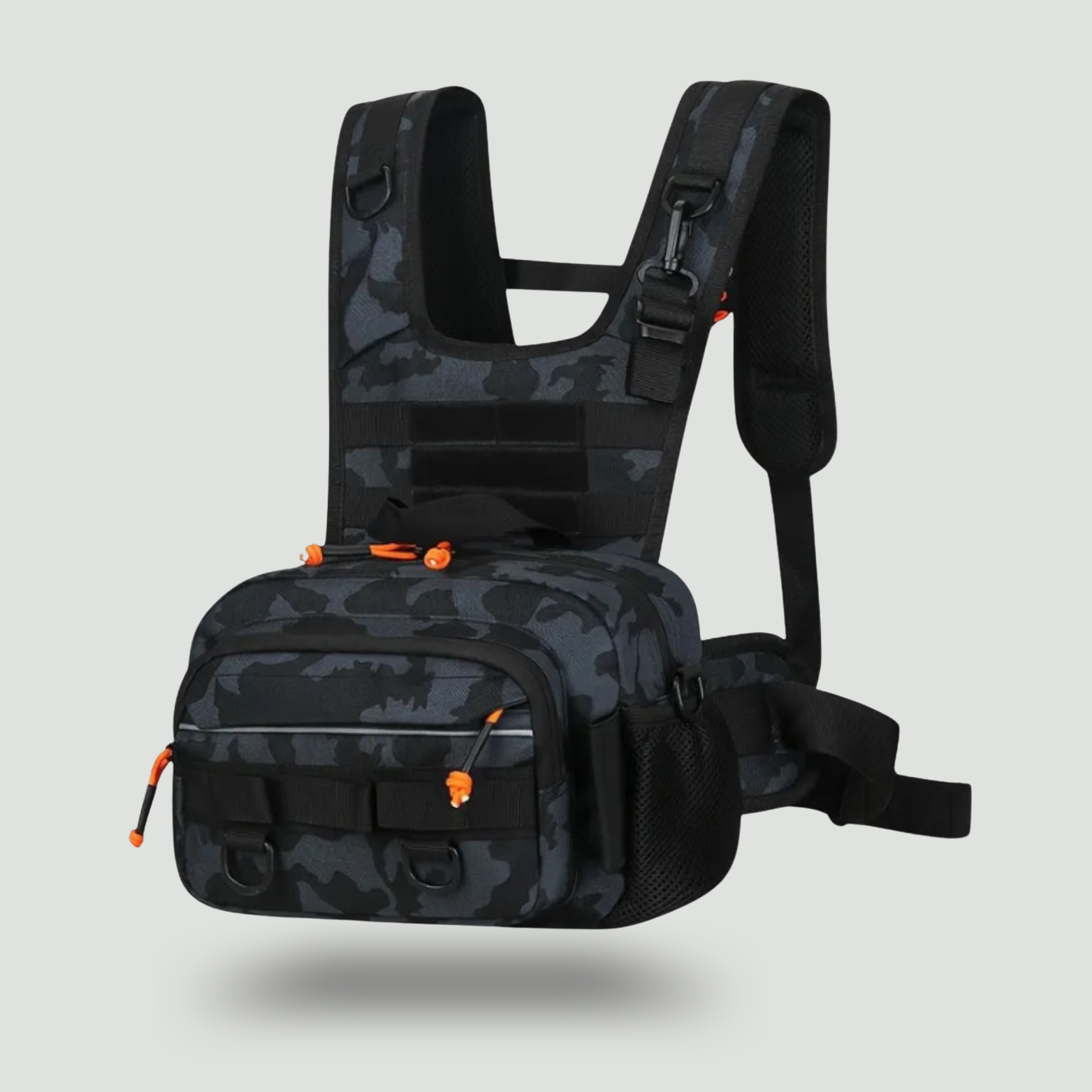 Men’s Outdoor Chest Pack – Hands-Free Zipper Storage for Active Use