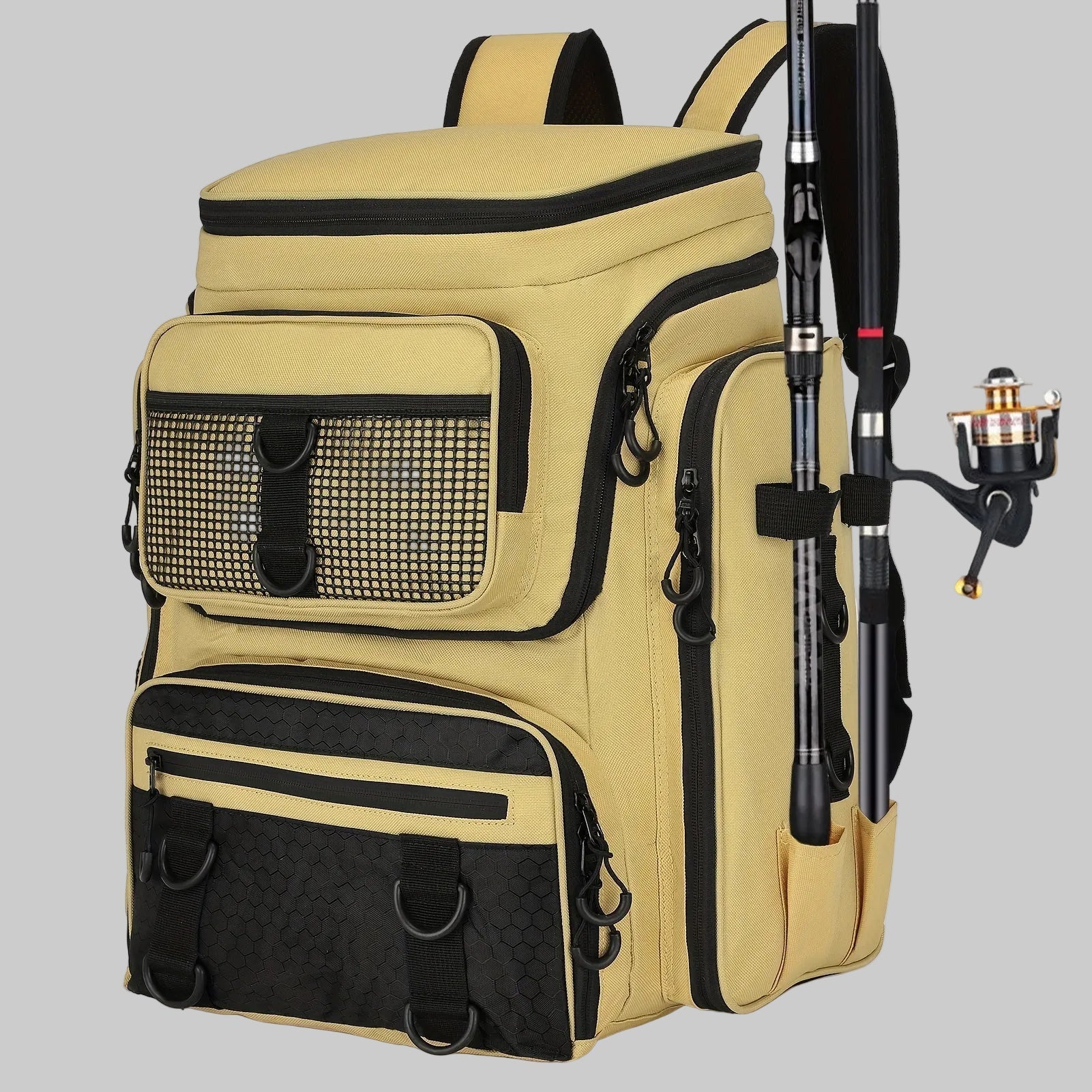 42L Fishing Backpack with Rod Holder – Large Capacity for Outdoor Gear – view 2
