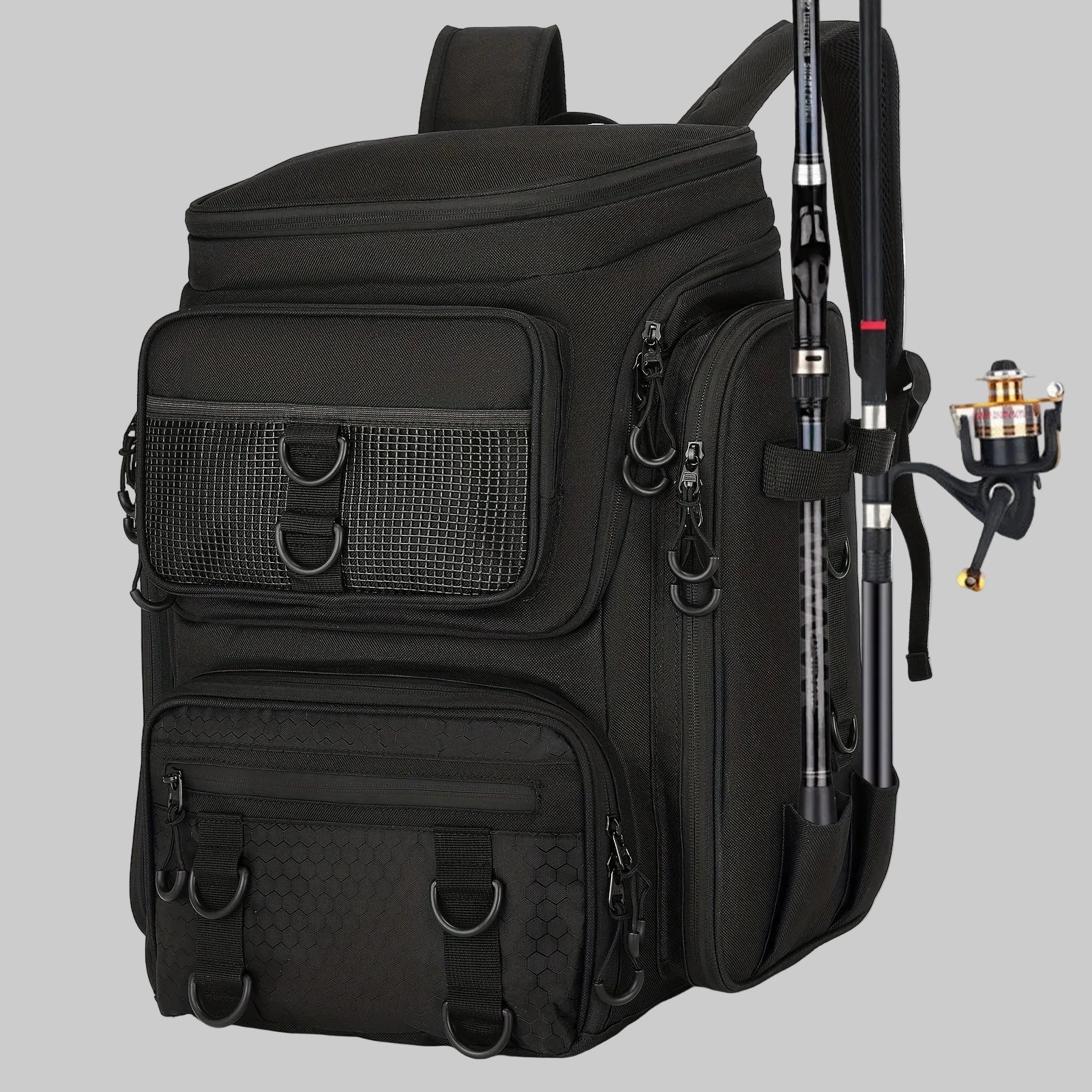 42L Fishing Backpack with Rod Holder – Large Capacity for Outdoor Gear – view 5