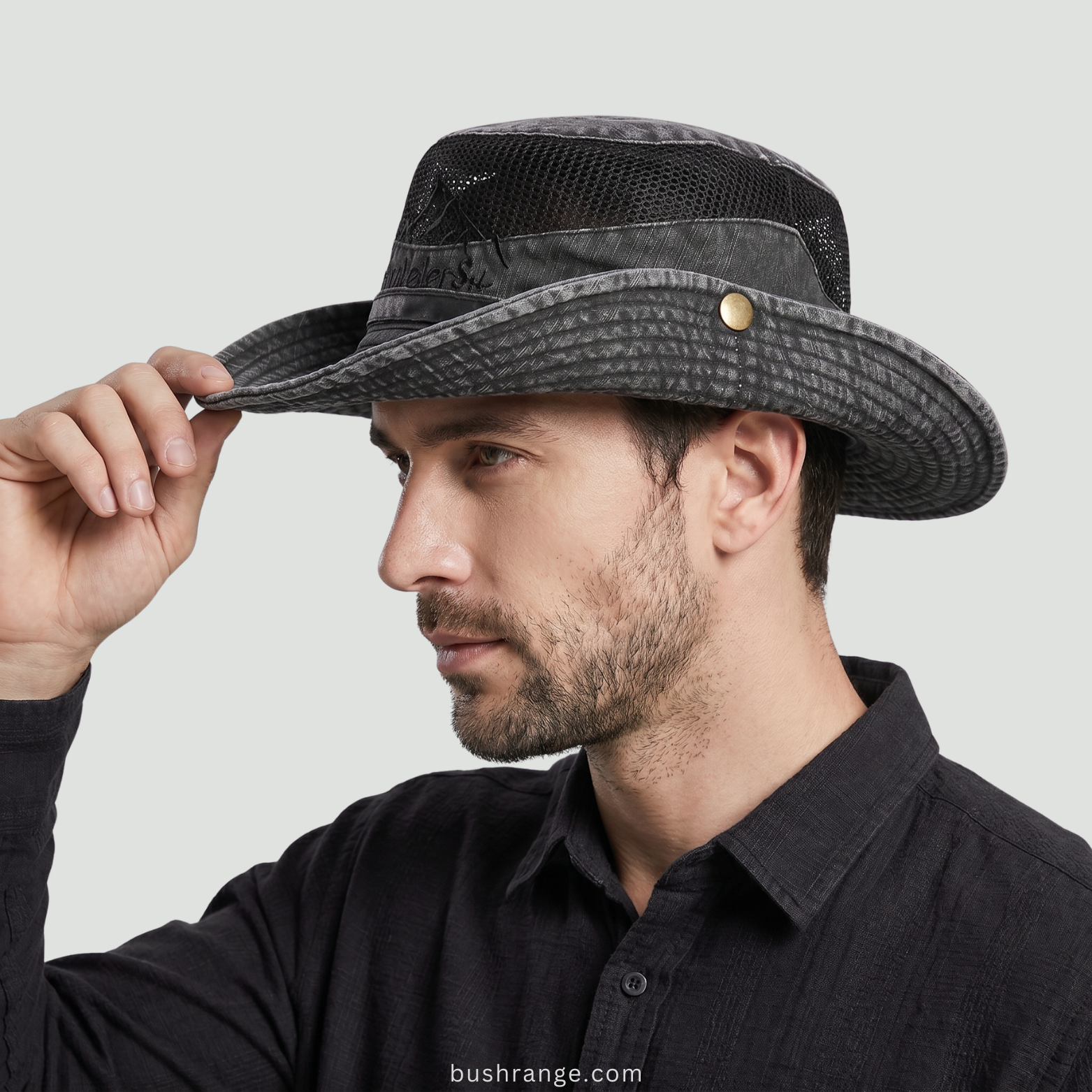 Lightweight Panama-Style Sun Hat – Breathable Mesh for Outdoor Use