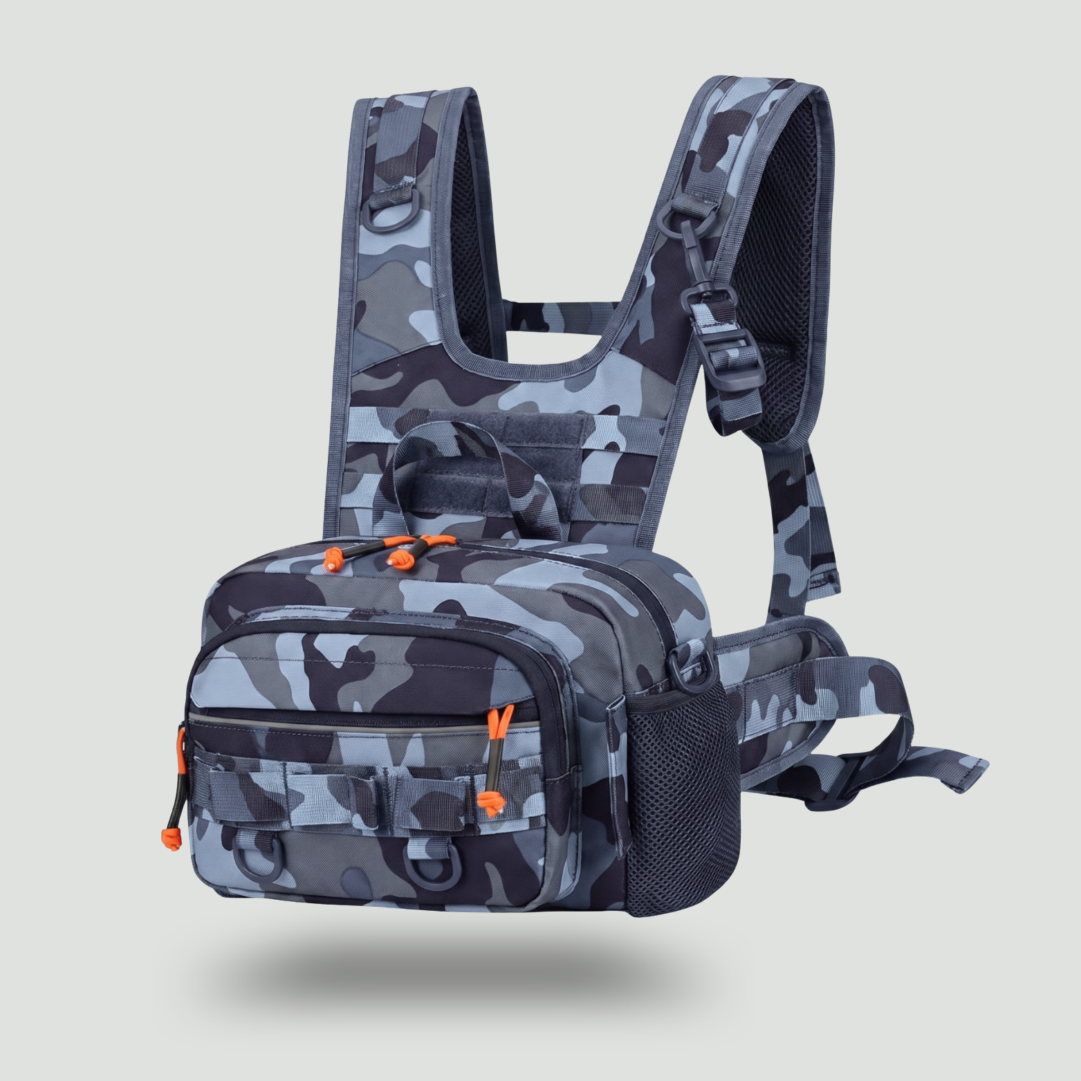 Men’s Outdoor Chest Pack – Hands-Free Zipper Storage for Active Use