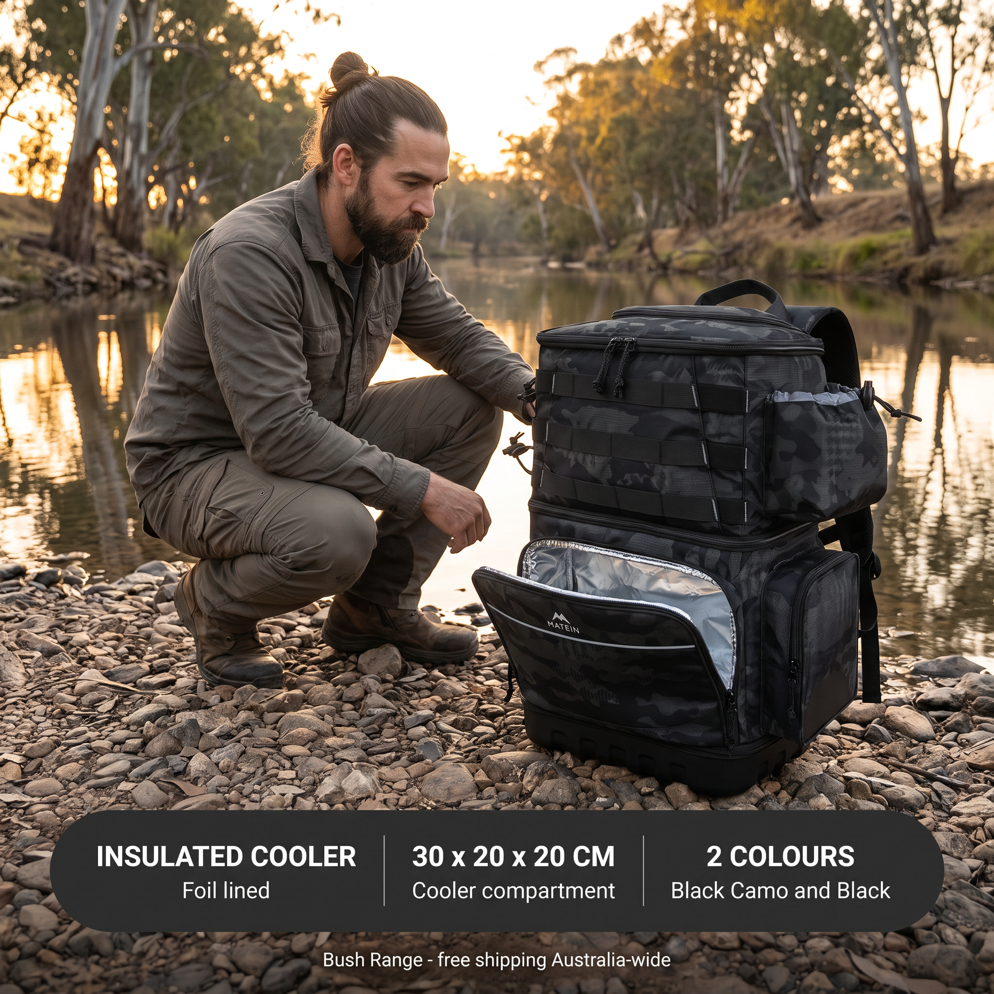 Insulated cooler, 30 x 20 x 20 cm, two colours
