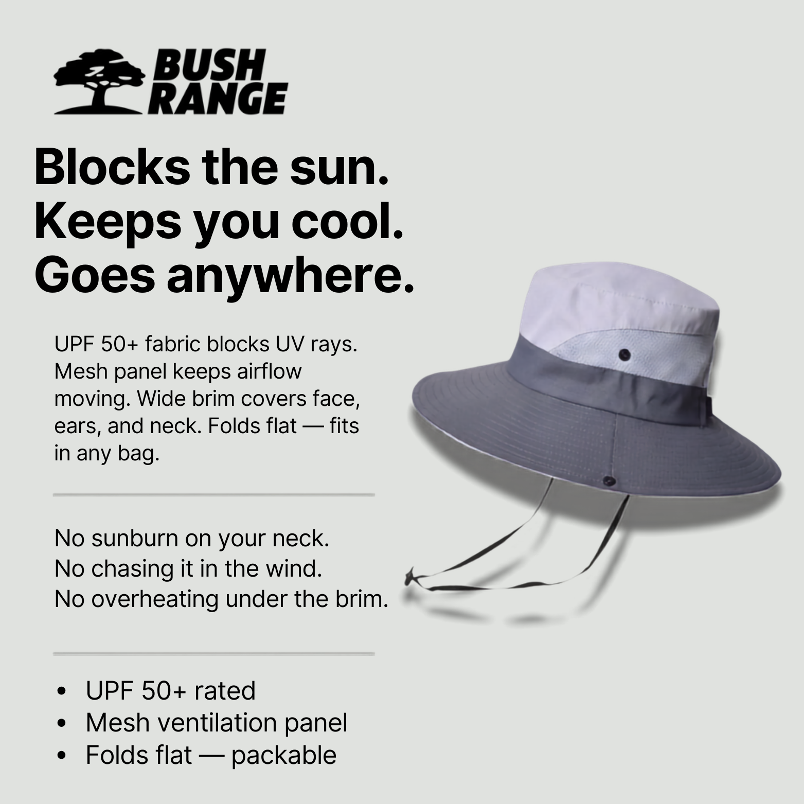 Lightweight UV Protection Hat – Packable Sun Hat for Outdoor Use