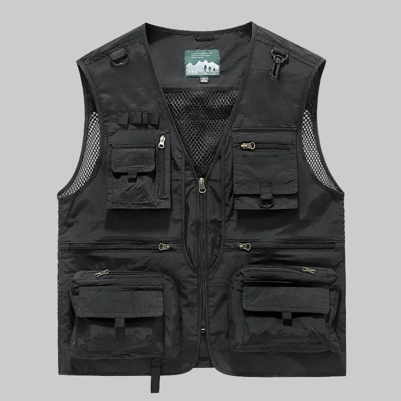 Men’s Multi-Pocket Outdoor Vest – Quick-Dry Mesh for Active Use – view 10