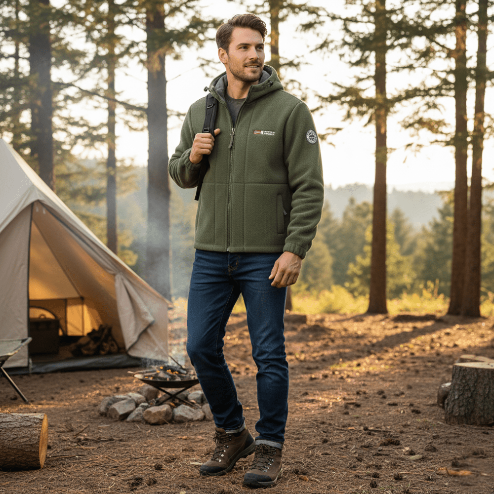 Men’s Fleece Jacket with Windproof Design – Warm Layer for Outdoor Use – view 10