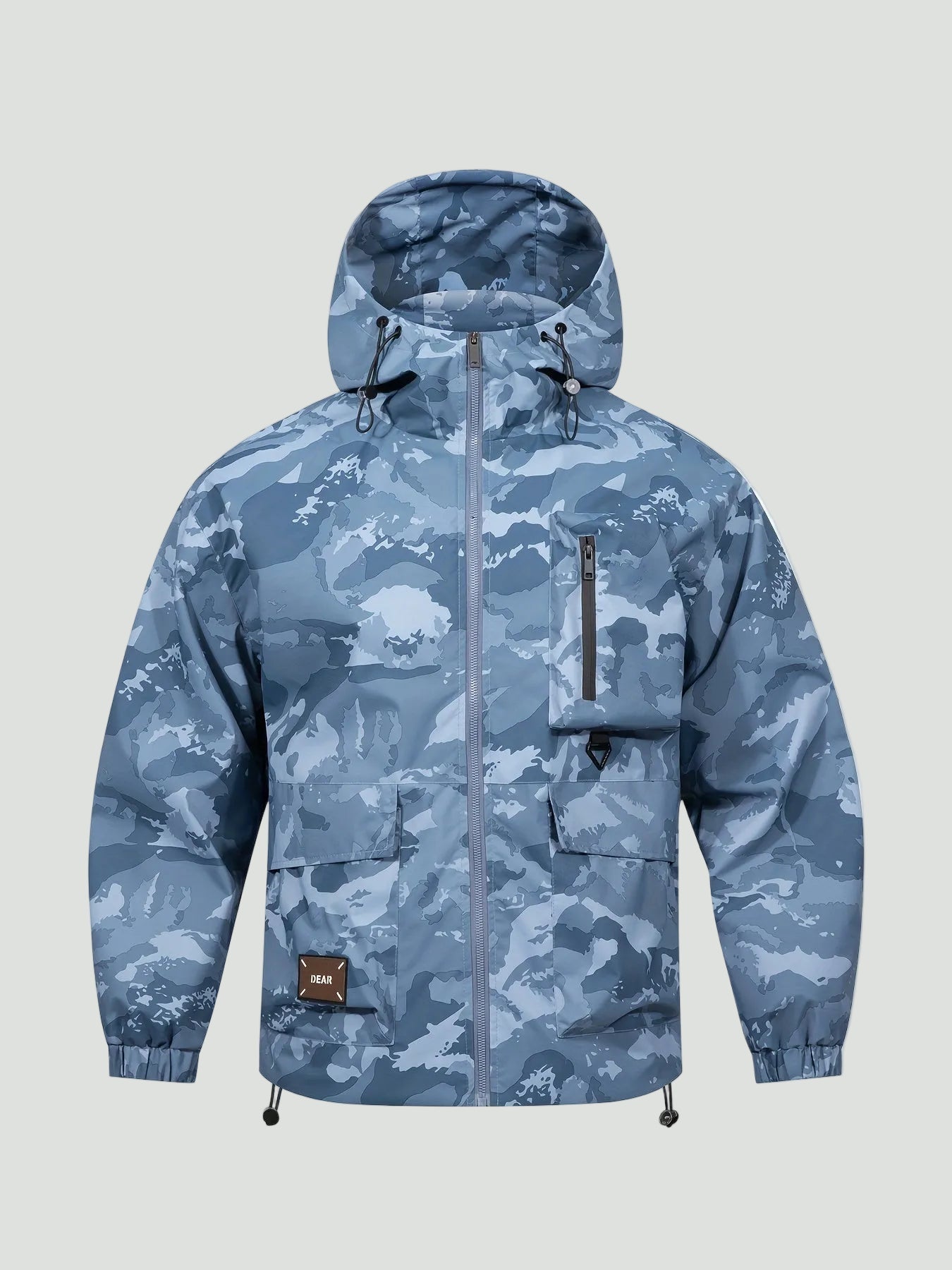 Camouflage Hooded Jacket – Functional Design with Large Pockets