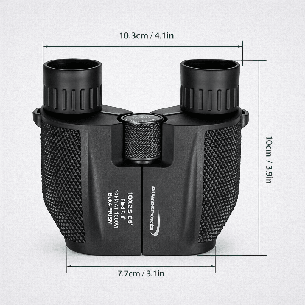 Compact binoculars – 10x magnification with 25 mm objective lenses – view 3
