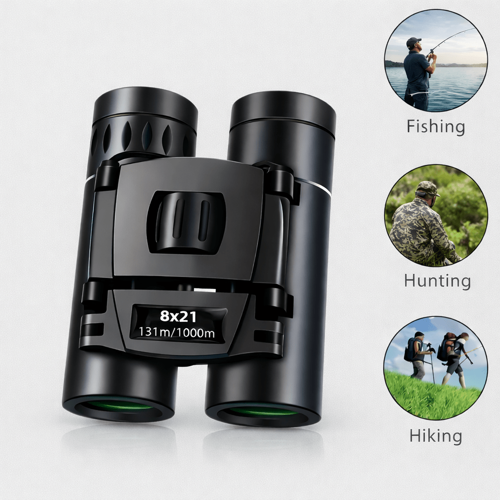 Compact binoculars – 8x magnification with foldable design – view 3