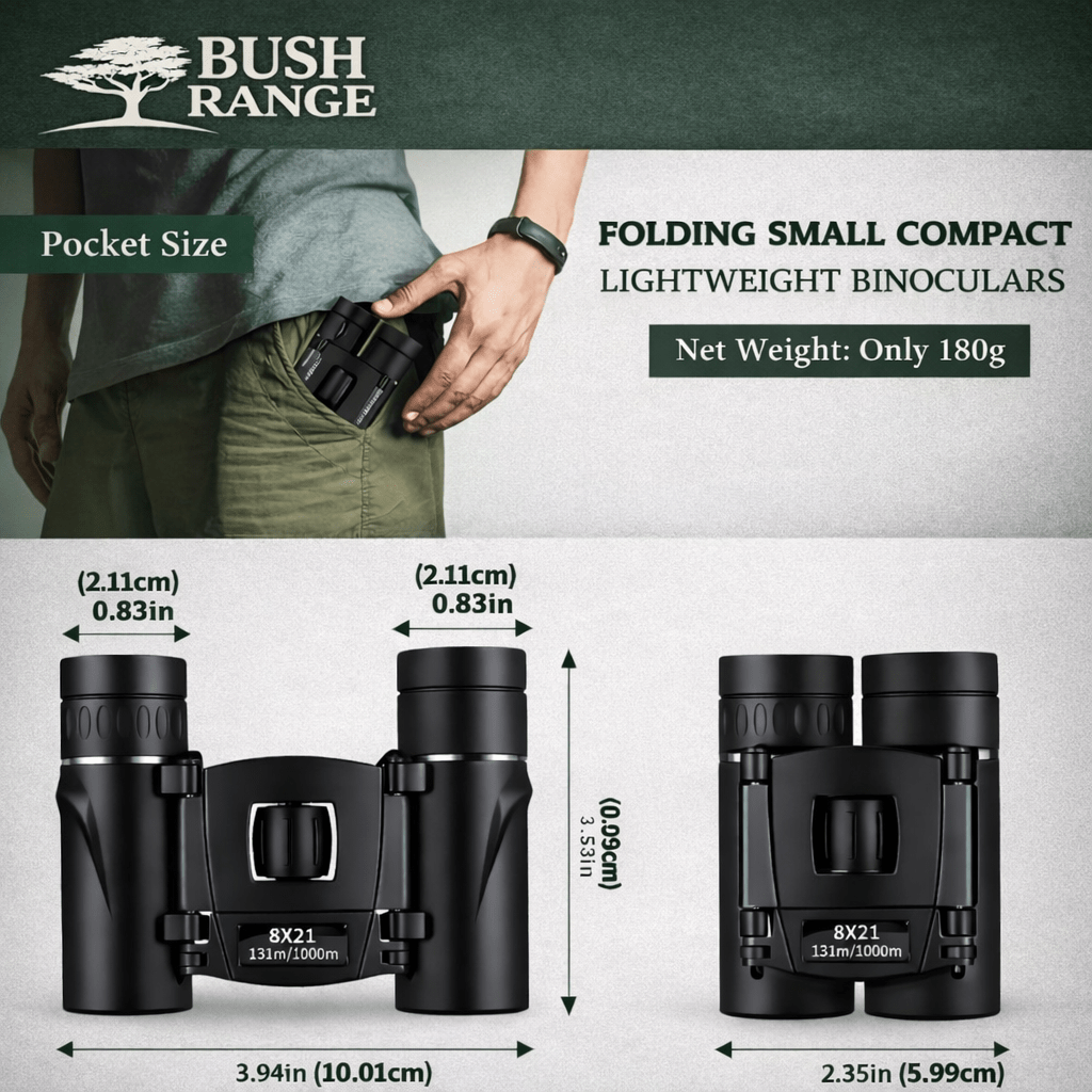 Compact binoculars – 8x magnification with foldable design – view 6