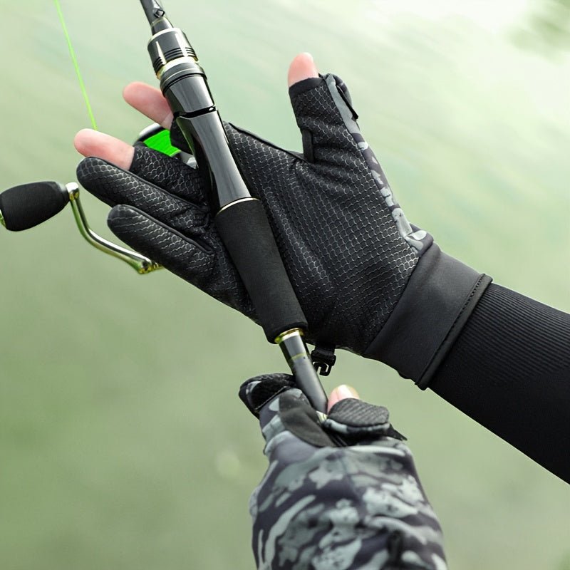 Fingerless Fishing Gloves – Non-Slip Grip & Light Insulation for Outdoor Use – view 9