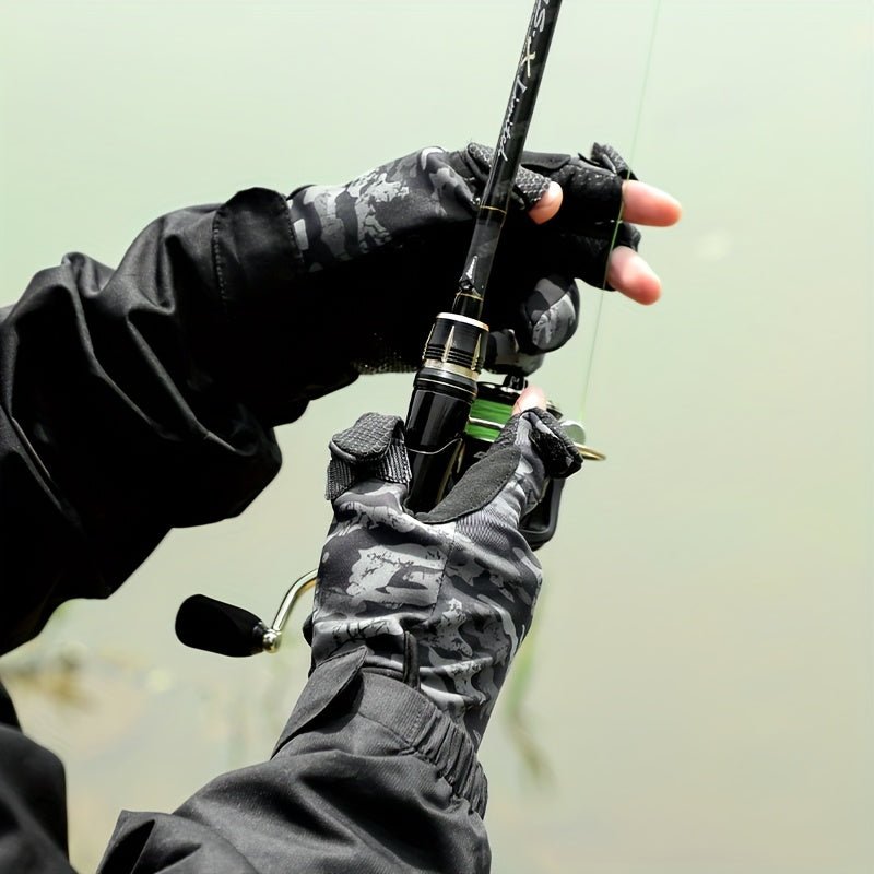 Fingerless Fishing Gloves – Non-Slip Grip & Light Insulation for Outdoor Use – view 8