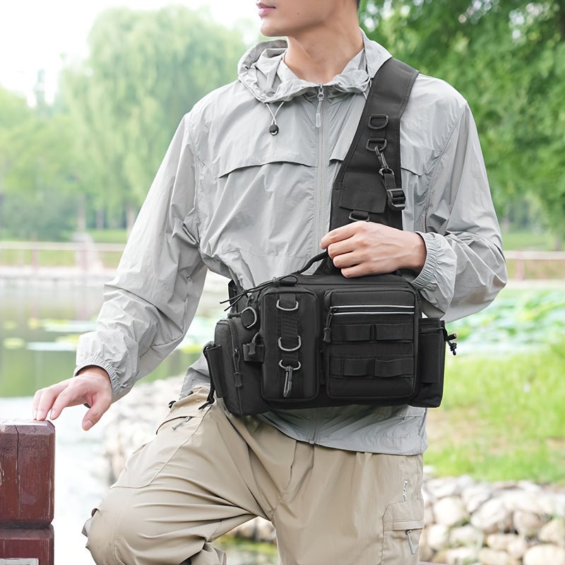 Heavy-Duty Fishing Backpack with Rod Holder – Multi-Compartment Outdoor Gear Pack – view 15