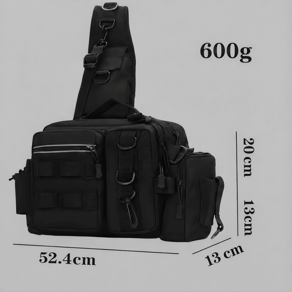 Heavy-Duty Fishing Backpack with Rod Holder – Multi-Compartment Outdoor Gear Pack – view 8