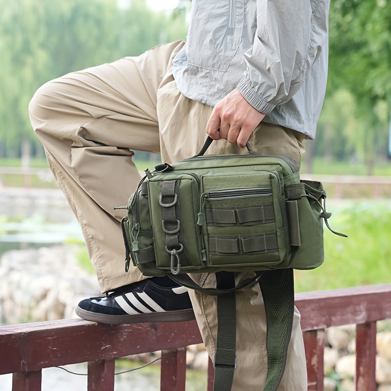 Heavy-Duty Fishing Backpack with Rod Holder – Multi-Compartment Outdoor Gear Pack – view 14