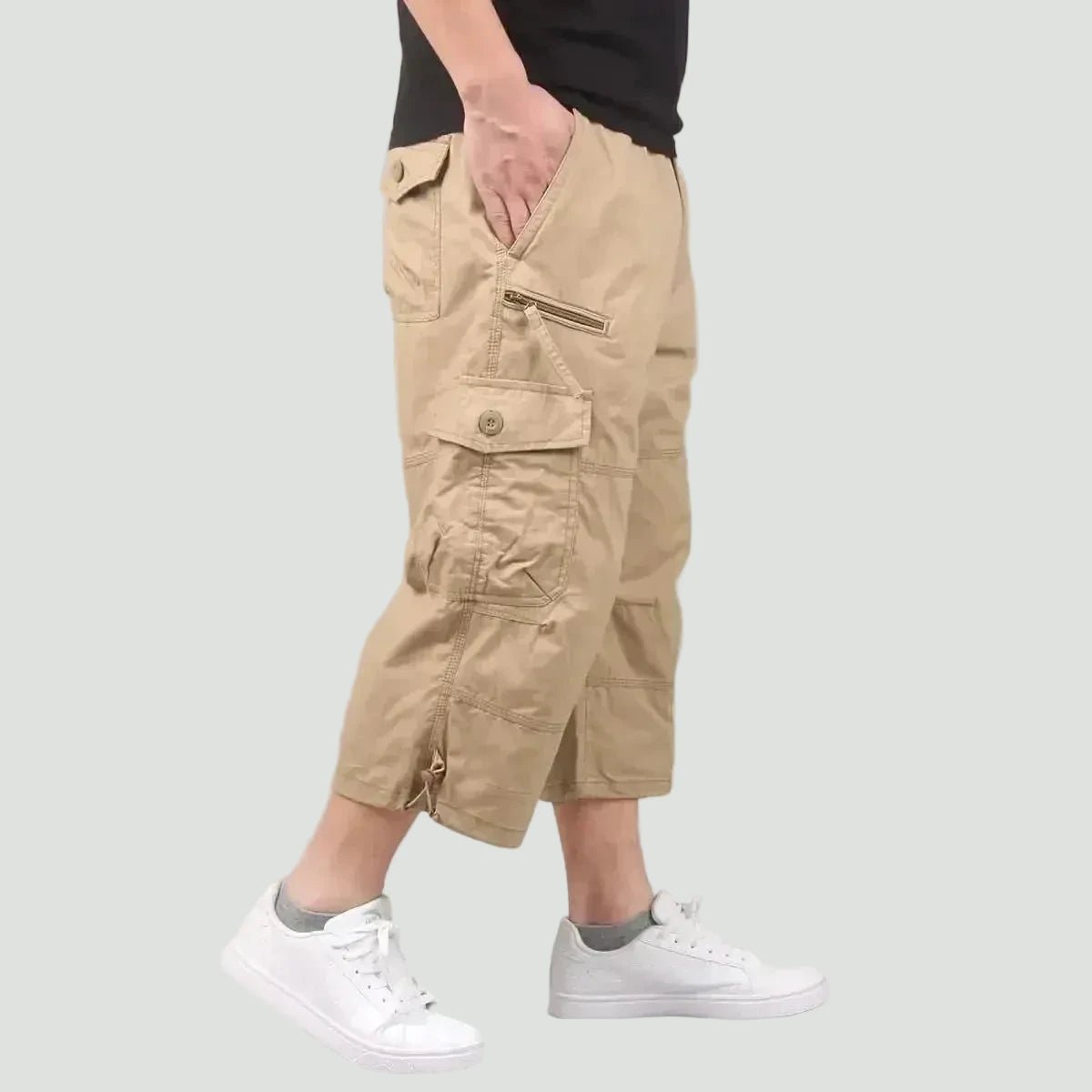 Lightweight Loose-Fit Cargo Shorts – Multi-Pocket Outdoor Wear – view 5