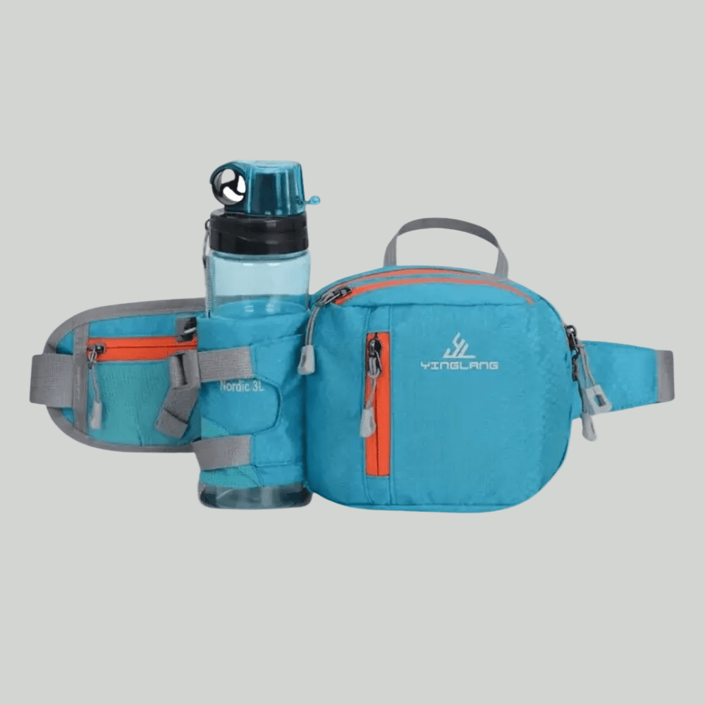 Lightweight Water Resistant Outdoor Waist Pack – Bottle Holder Design – view 8