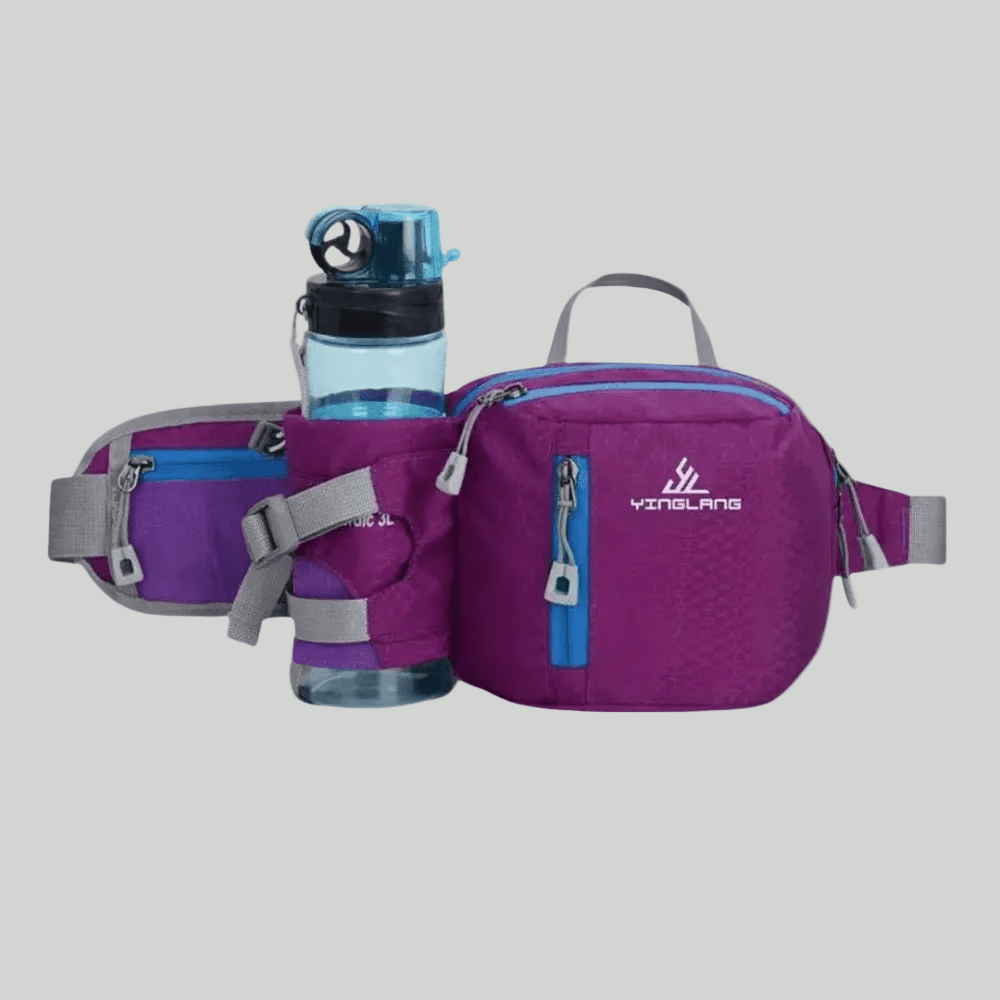 Lightweight Water Resistant Outdoor Waist Pack – Bottle Holder Design – view 7