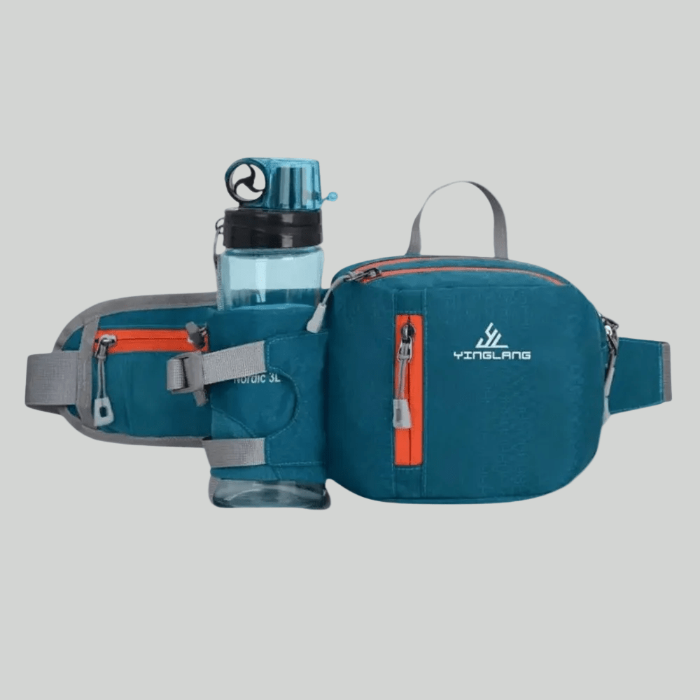 Lightweight Water Resistant Outdoor Waist Pack – Bottle Holder Design – view 6