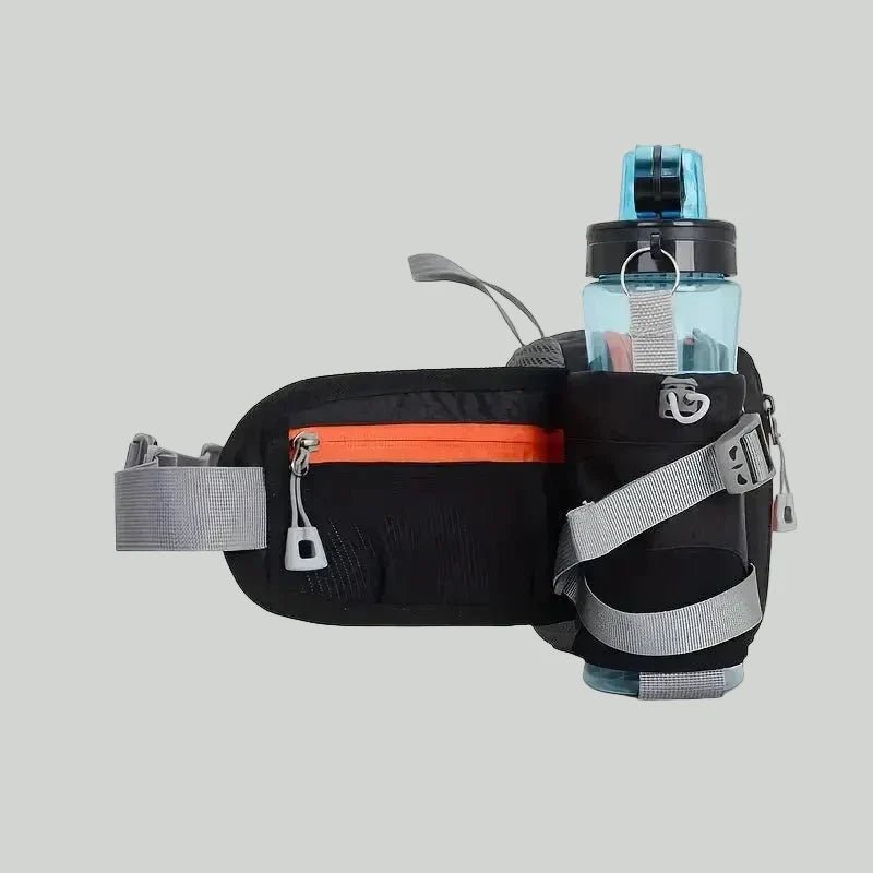 Lightweight Water Resistant Outdoor Waist Pack – Bottle Holder Design – view 2