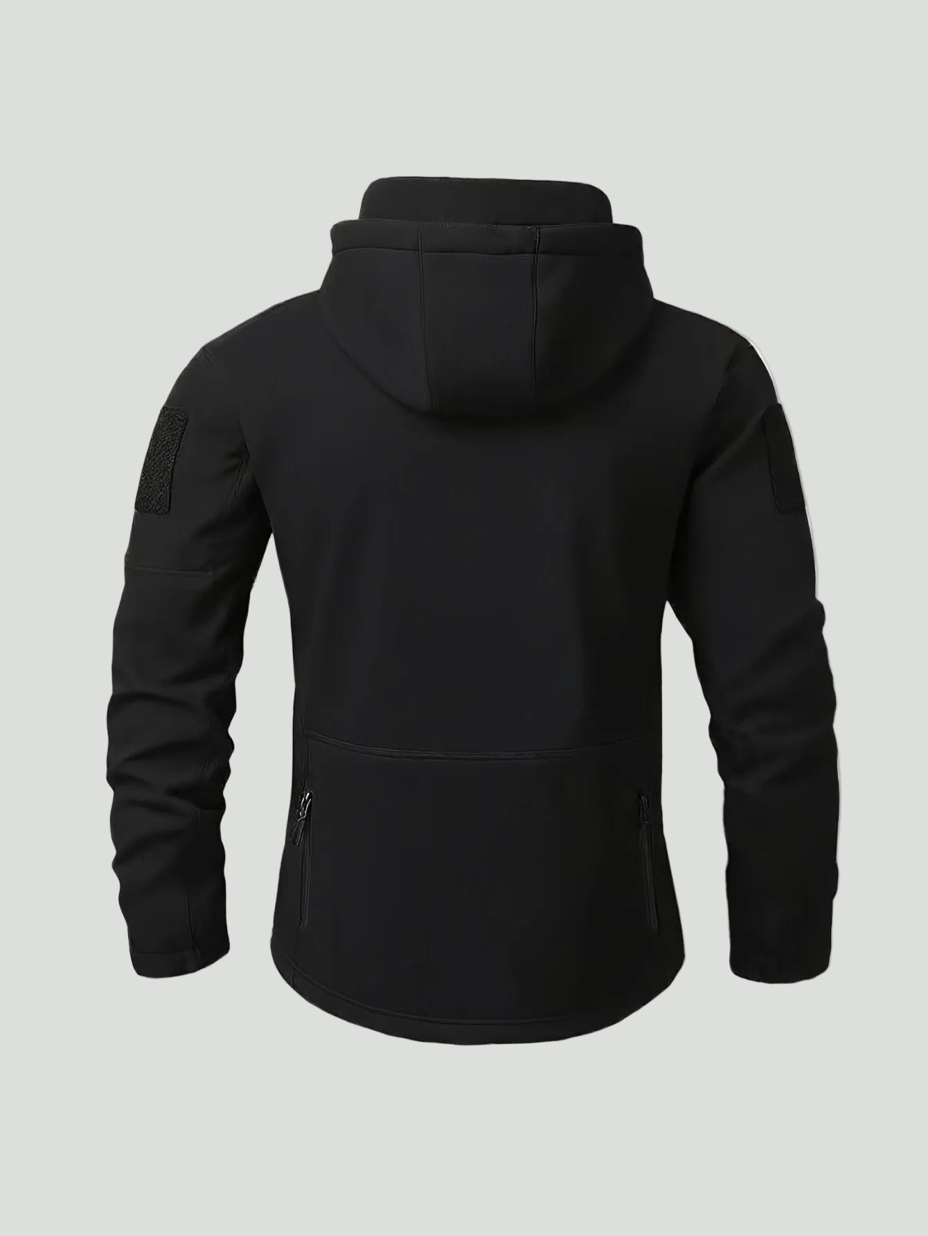 Men’s Camouflage Softshell Jacket – Hooded Outdoor Layer for Cold Weather Use – view 4