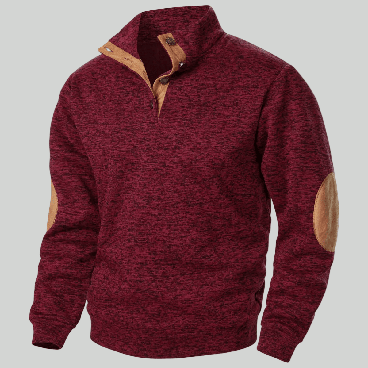 Men’s Knitted Outdoor Sweater – Stand Collar for Cold Weather Use – view 20