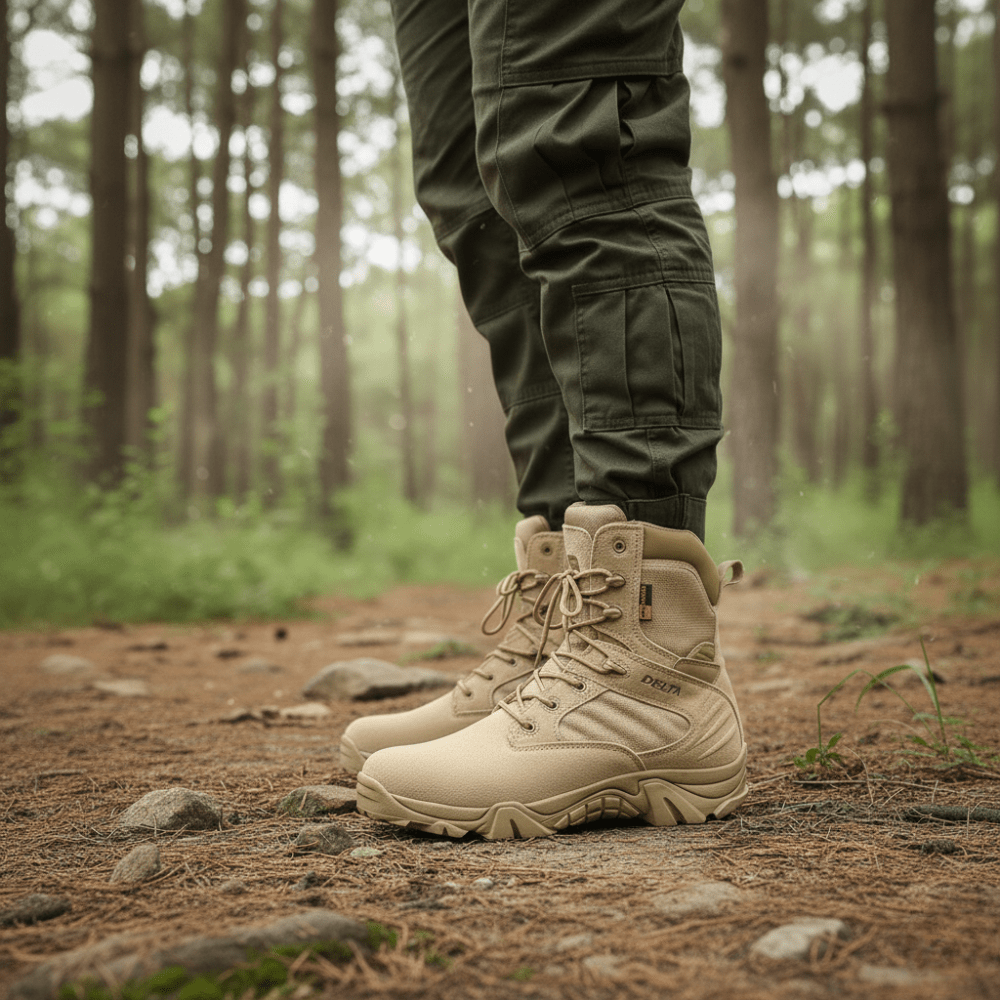 Men’s Lightweight Waterproof Tactical Hiking Shoes – Grip Sole for Outdoor Use – view 3