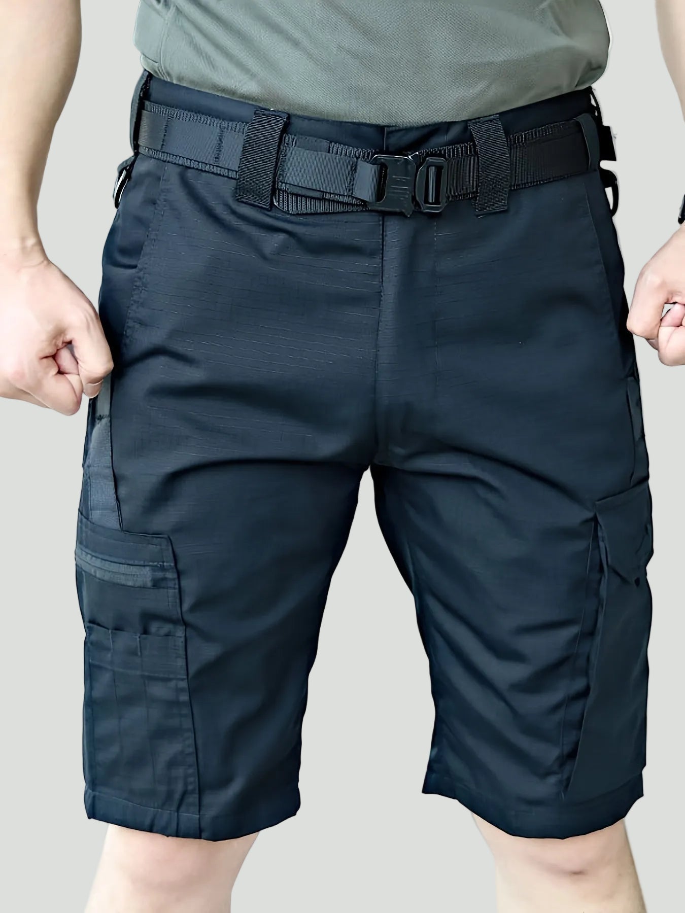 Men’s Multi Pocket Outdoor Cargo Shorts – Lightweight Summer Use