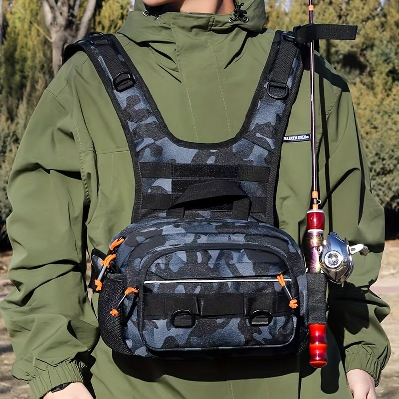 Men’s Outdoor Chest Pack – Hands-Free Zipper Storage for Active Use – view 12