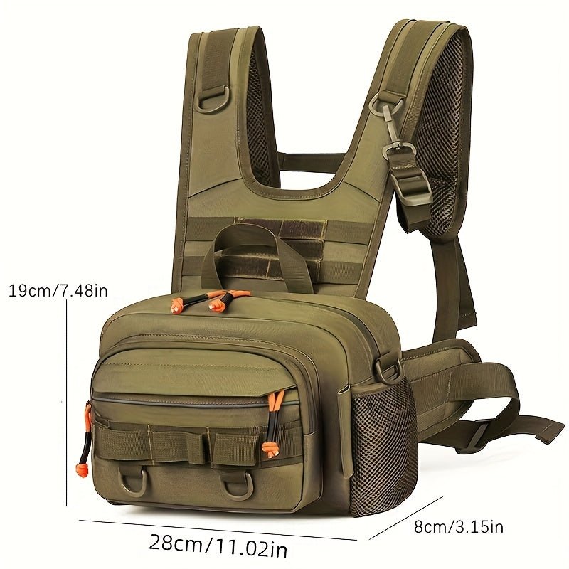Men’s Outdoor Chest Pack – Hands-Free Zipper Storage for Active Use – view 11