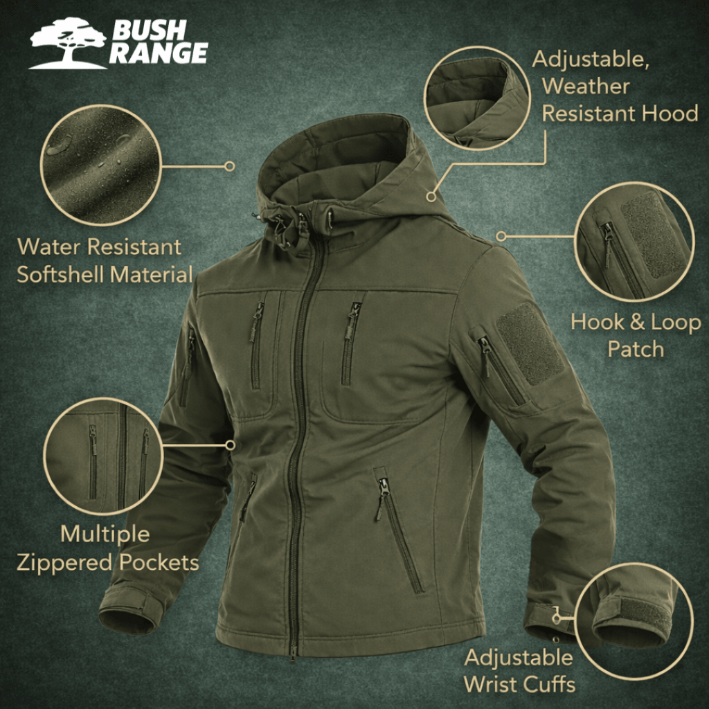 Men’s Tactical Softshell Jacket – Insulated Outdoor Layer for Cold Weather Use – view 5